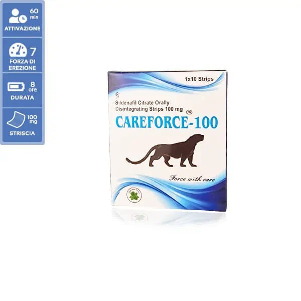 CAREFORCE STRISCIA 100 mg, Sildenafil